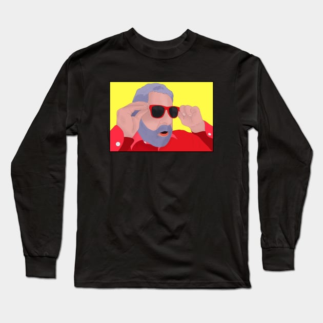 Funny Lula Meme with Sunglasses Long Sleeve T-Shirt by DiegoCarvalho